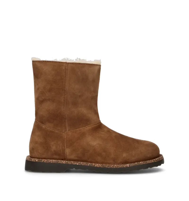 UPPSALA ZIP SHEARLING Trinchetto donna marrone in suede Vario