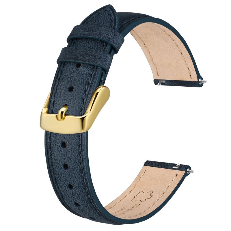 BISONSTRAP Cinturino Pelle Orologi 14mm Blu