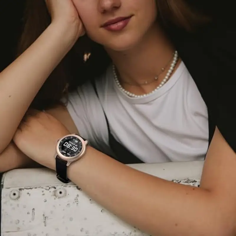 BISONSTRAP Eleganti Cinturino per Orologi in Pelle, Sgancio Rapido, Cinturino da Donna e da Uomo, 14mm, Nero miniatura 2