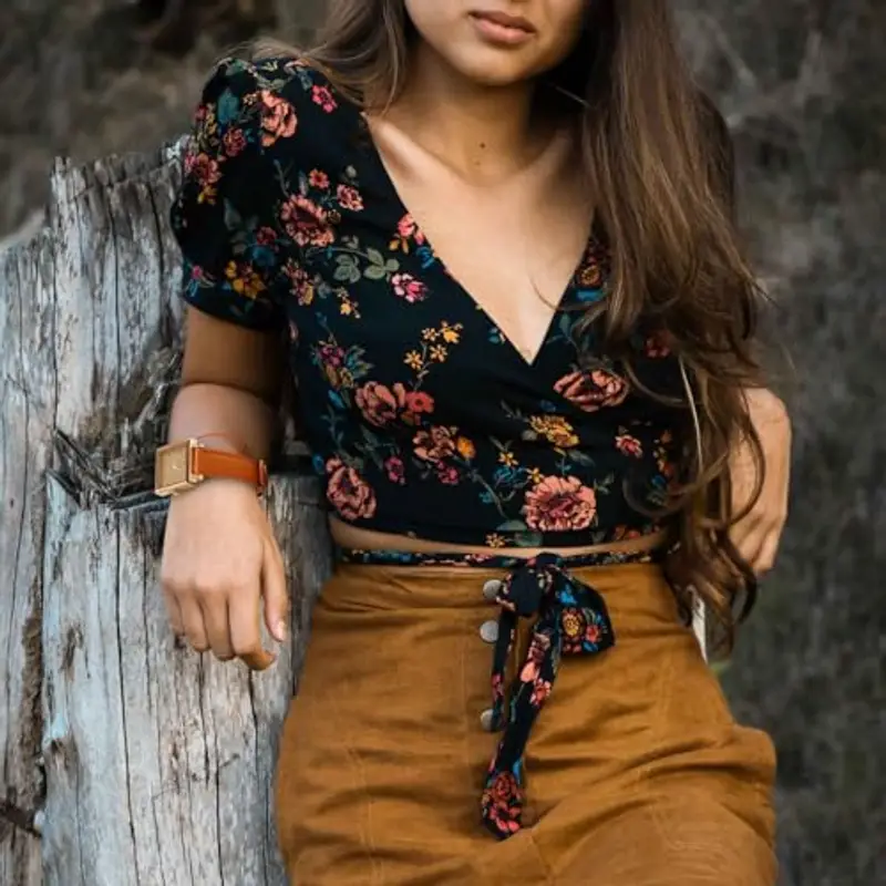 BISONSTRAP Eleganti Cinturino per Orologi in Pelle, Sgancio Rapido, Cinturino da Donna e da Uomo, 16mm, Arancia miniatura 2