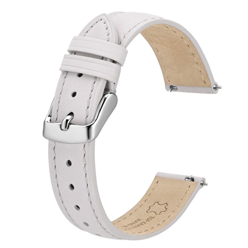 BISONSTRAP Cinturino Pelle Bianco 17mm