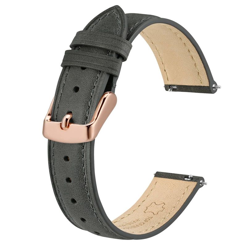 BISONSTRAP Cinturino Pelle Orologi - Grigio Scuro