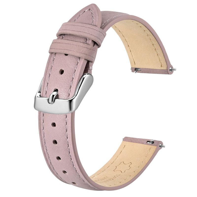 BISONSTRAP Cinturino Orologi Pelle Rosa Chiaro 17mm