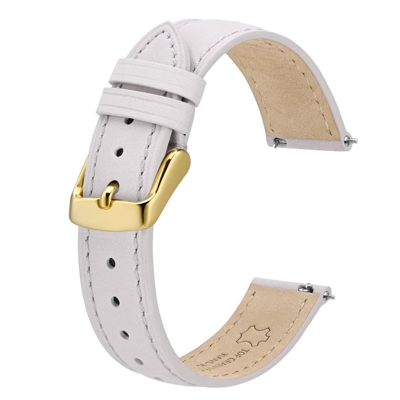 BISONSTRAP Cinturino Pelle Bianco