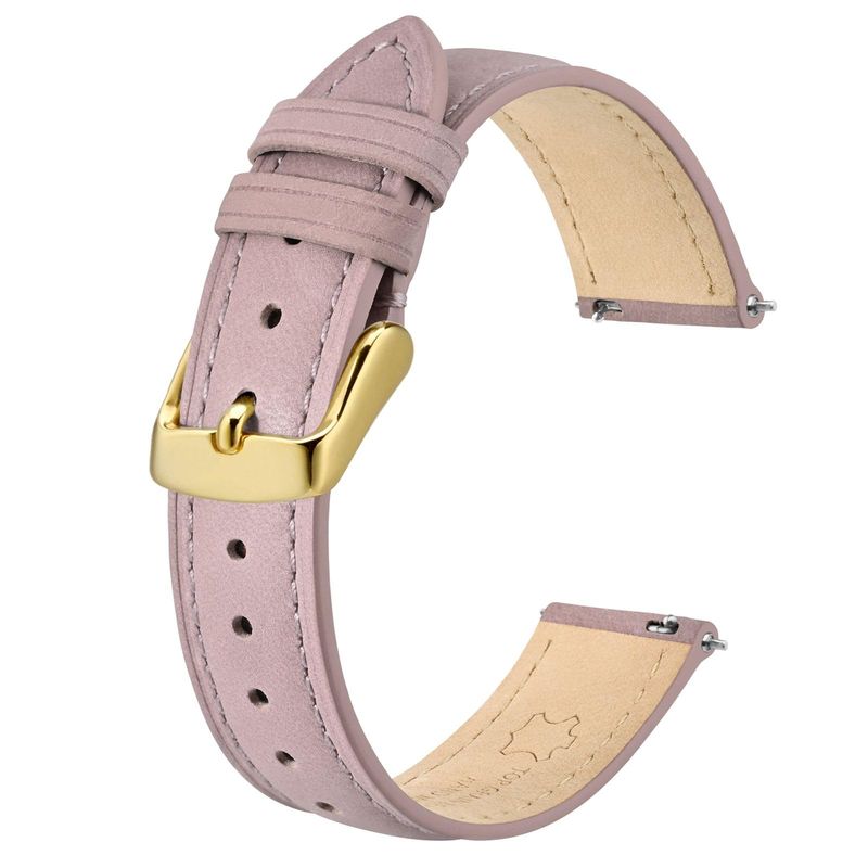 BISONSTRAP Cinturino Pelle Orologio 20mm Rosa Chiaro