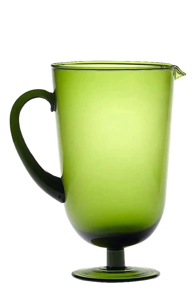 Brocca Vetro Soffiato Verde