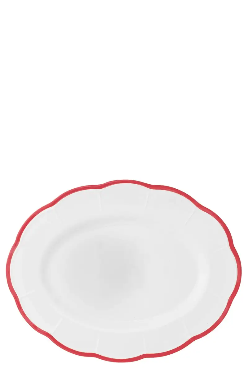 Piatto Da Portata 'Petalo' ⌀ 36 Cm Rosso