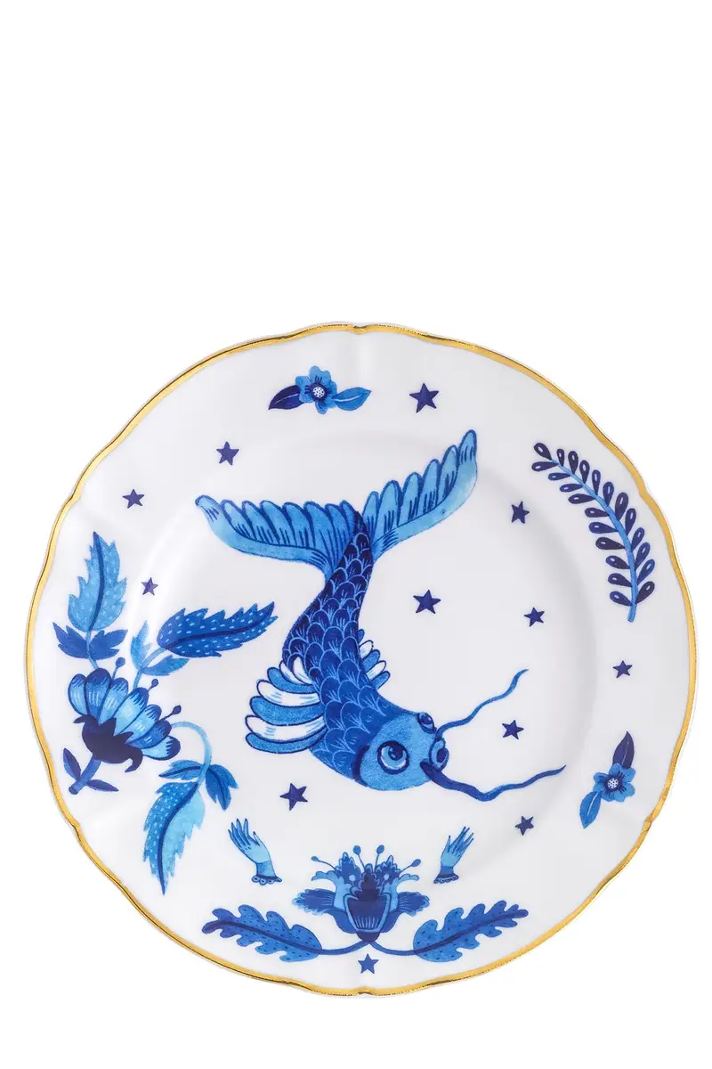Piatto Frutta 'Pesce Blu' ⌀ 20,5 Cm