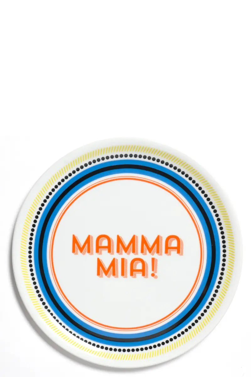 Piatto Pizza 'Mamma Mia' ⌀ 32 Cm Multi