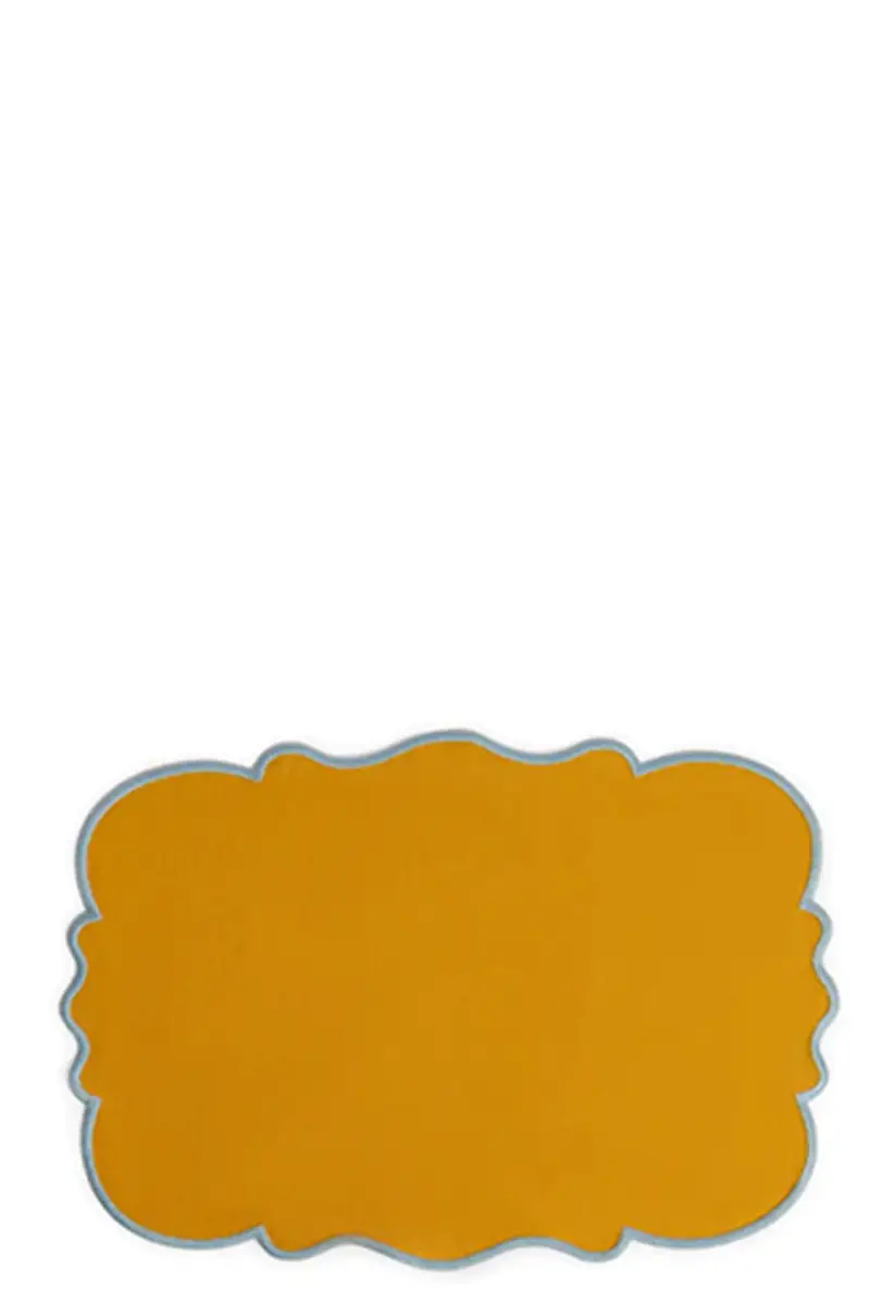 Set 2 Tovagliette Bordo Smerlato Giallo