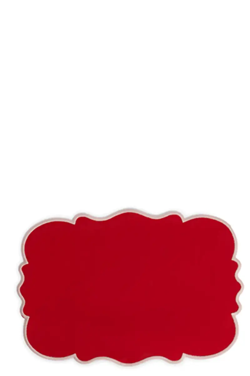 Set 2 Tovagliette Bordo Smerlato Rosso
