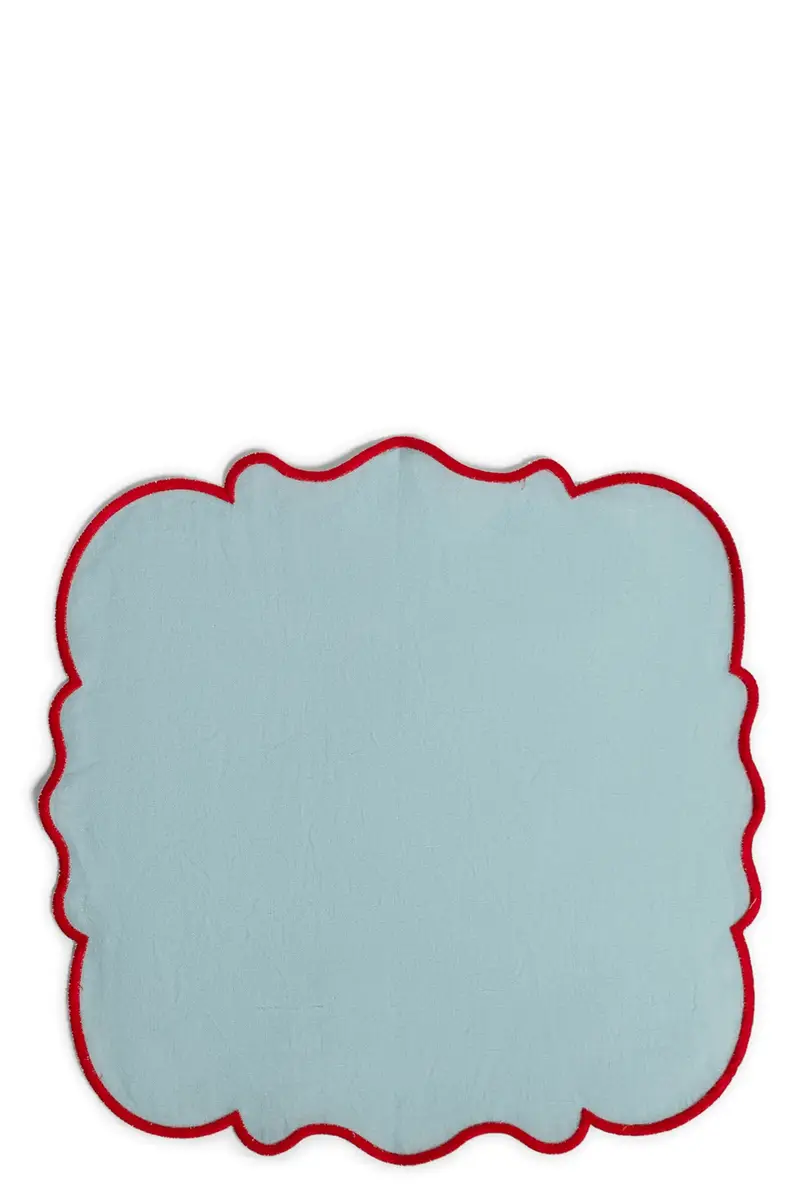 Set 2 Tovaglioli Bordo Smerlato Multi