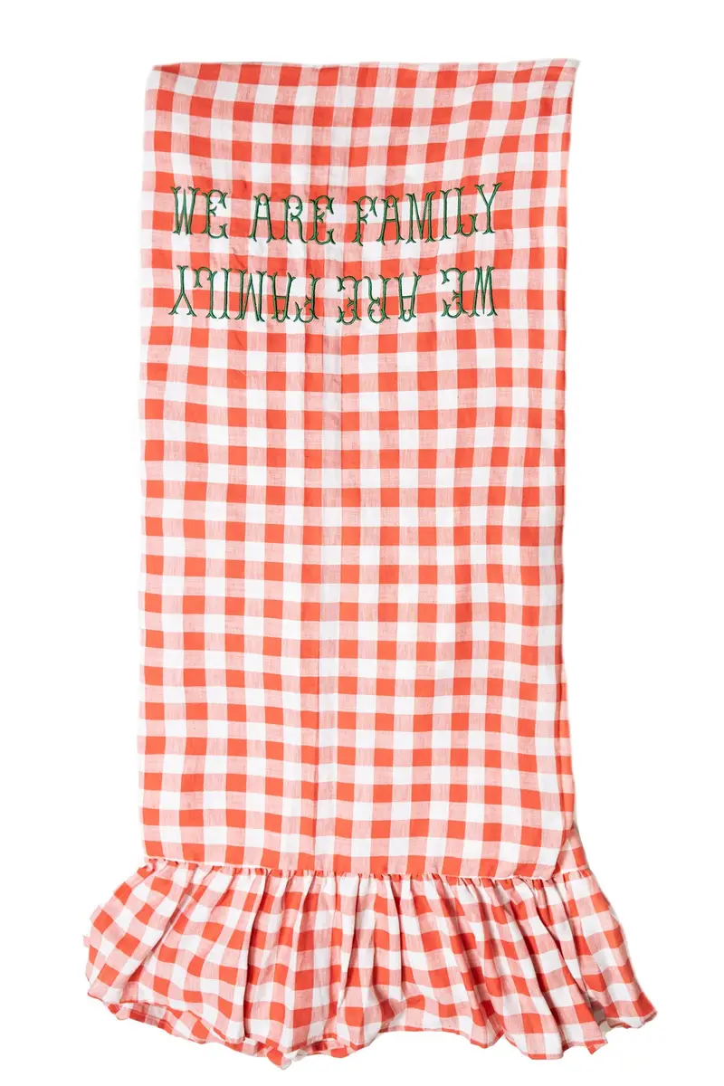 Tovaglia 'We Are Family' Rosso