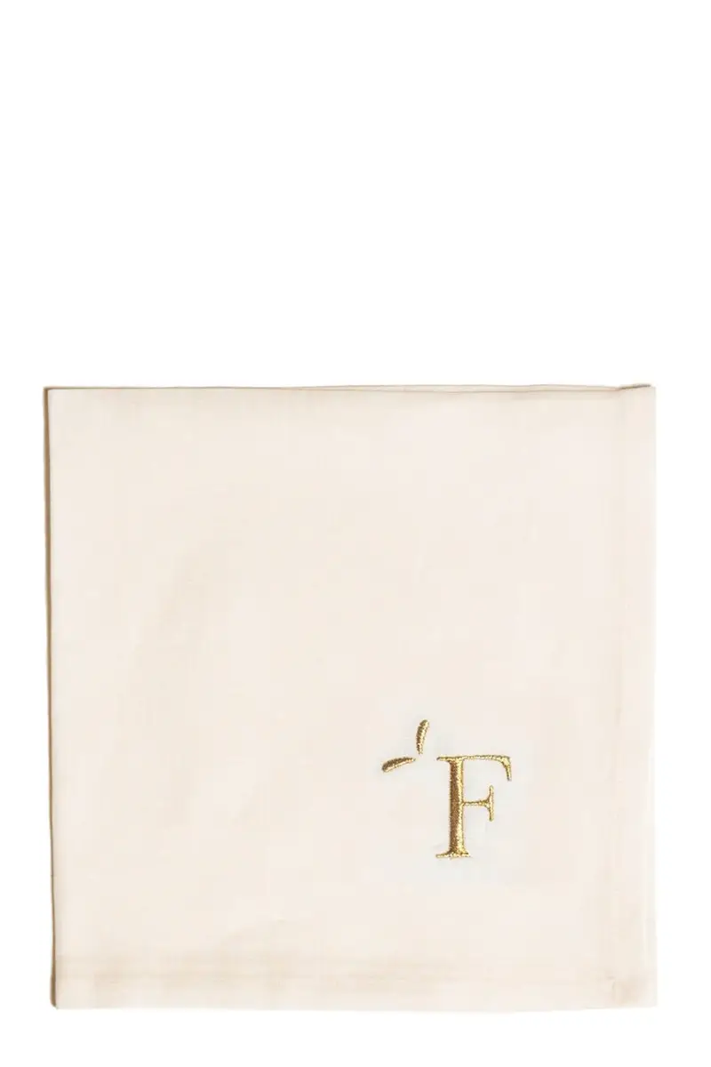 Tovagliolo Lettera 'F' Bianco