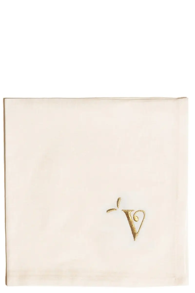 Tovagliolo Lettera 'V' Bianco