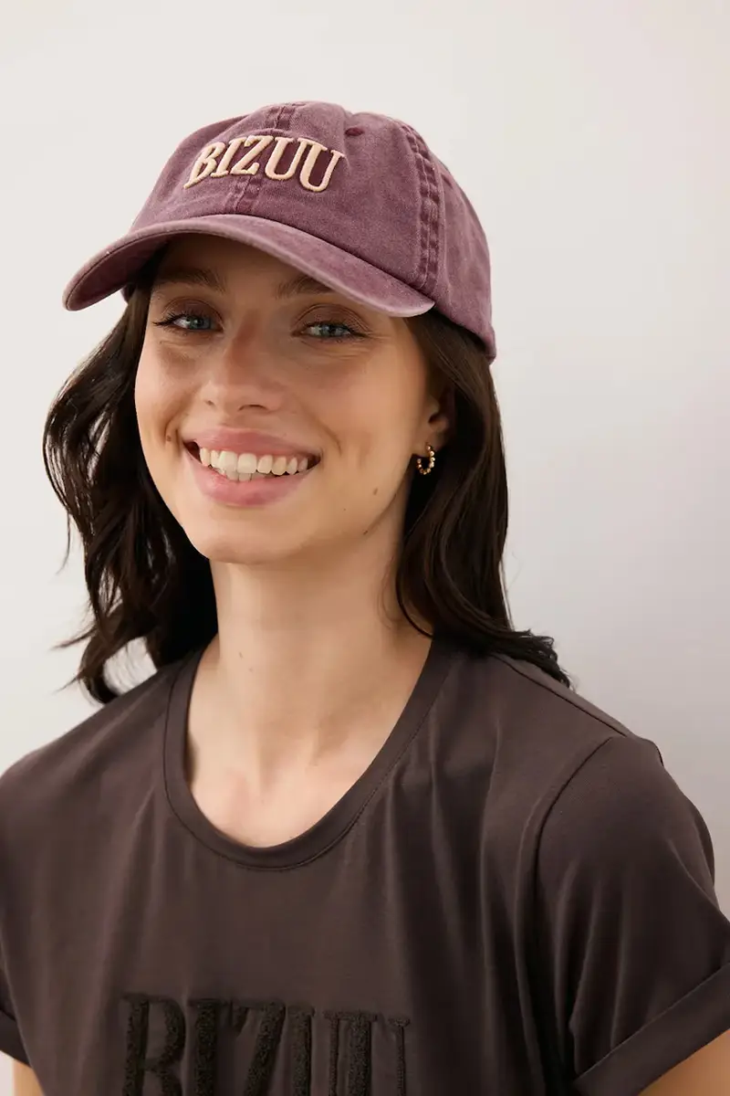 berretto da baseball in cotone ZANE Granata miniatura 5