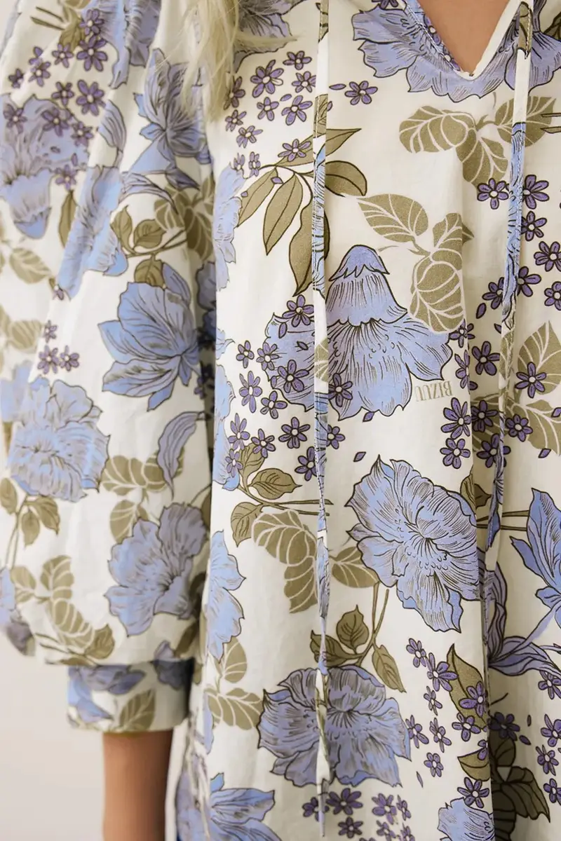 camicetta in cotone ANDRASSA donna colore blu ANDRASSA NIEBIESKI miniatura 5