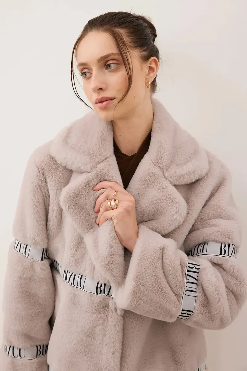 cappotto FLORENCE colore beige FLORENCE BEŻOWY miniatura 2