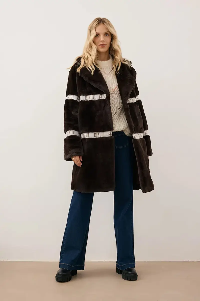 cappotto FLORENCE colore marrone FLORENCE BRĄZOWY