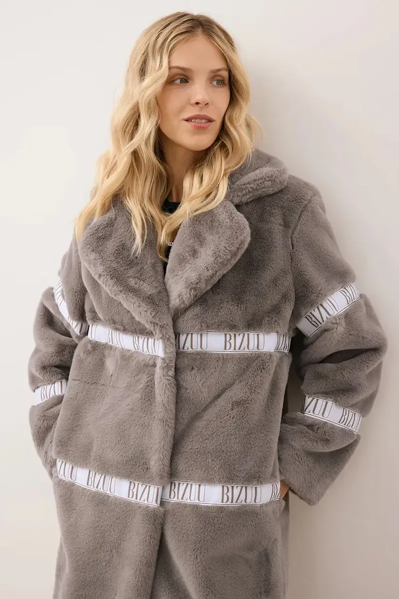 cappotto FLORENCE colore marrone FLORENCE TAUPE miniatura 2