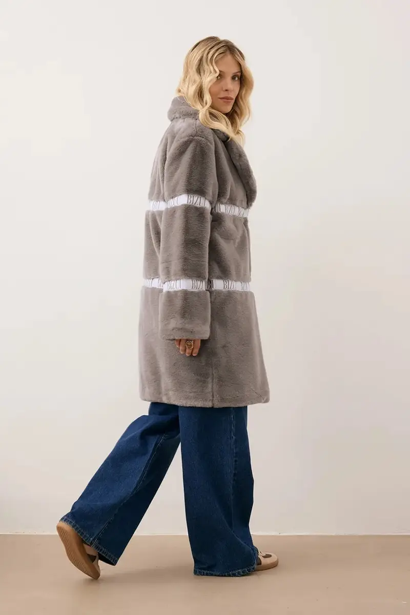 cappotto FLORENCE colore marrone FLORENCE TAUPE miniatura 3