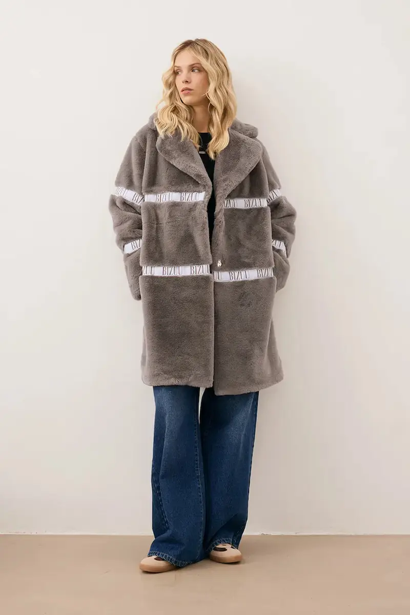 cappotto FLORENCE colore marrone FLORENCE TAUPE