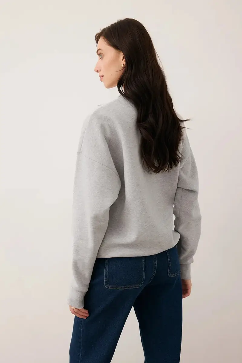 felpa COLLIER donna colore grigio COLLIER SZARY miniatura 3