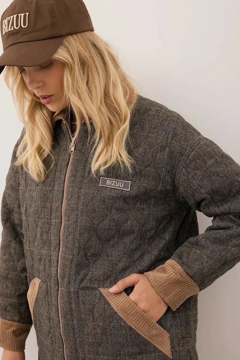 giacca BAIONA colore marrone BAIONA BRĄZOWY miniatura 3