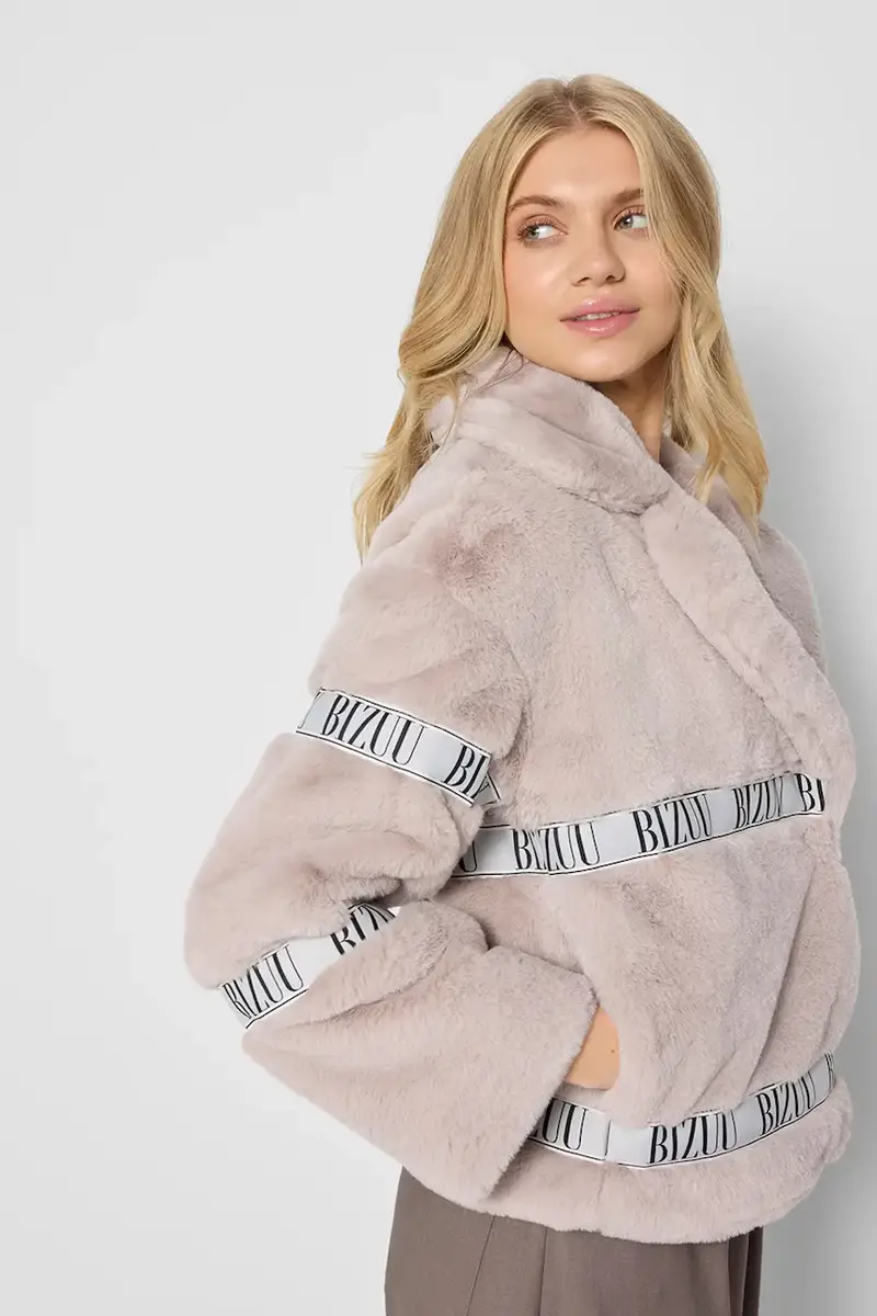 giacca GREGORIA colore beige GREGORIA BEŻOWY miniatura 3