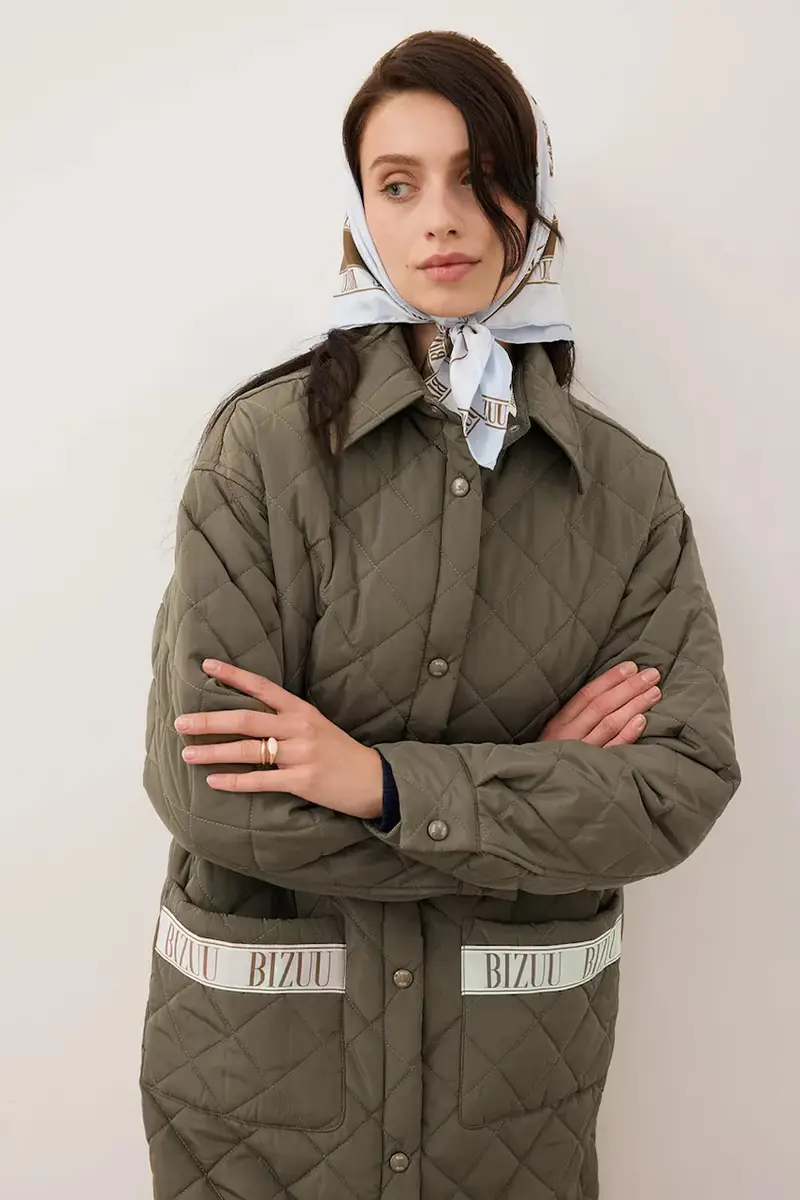 giacca MAREVIA colore verde MAREVIA KHAKI miniatura 3