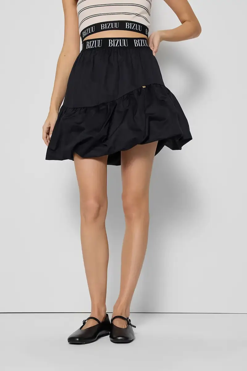 gonna in cotone LILIBET colore nero LILIBET CZARNY miniatura 4