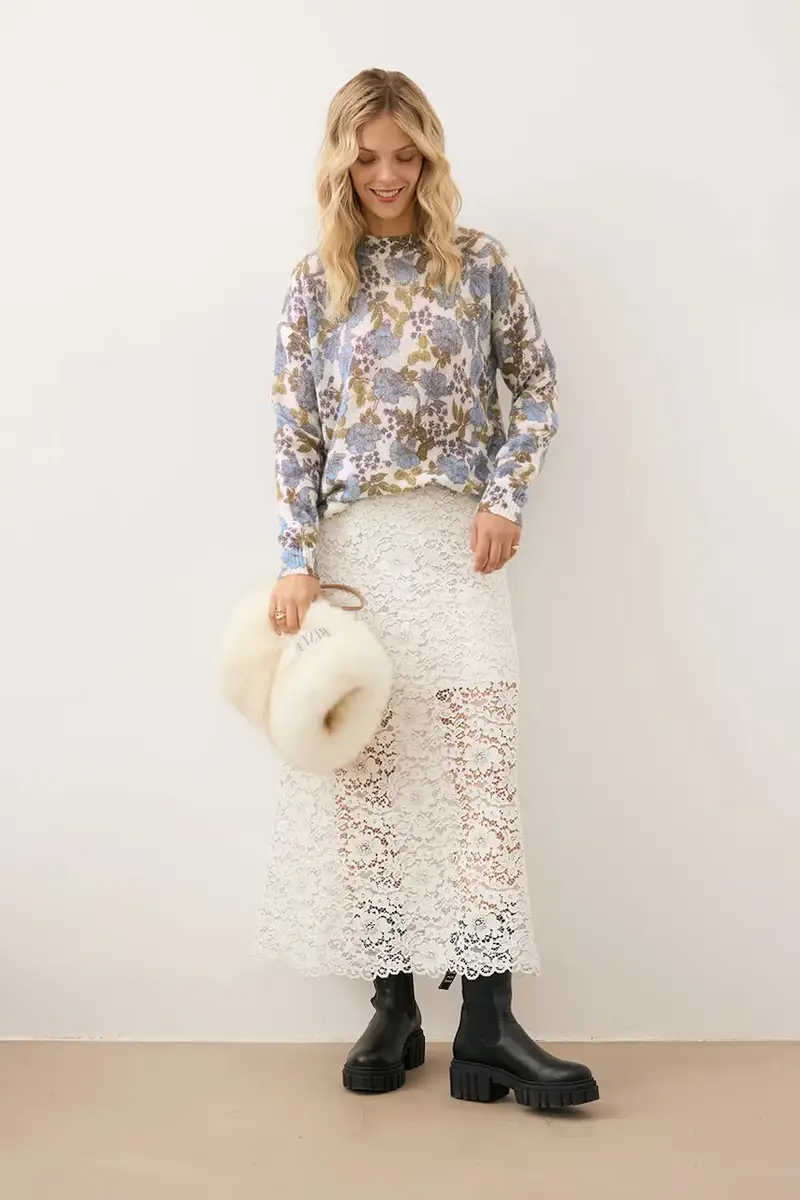 maglione con lana MENTON Blu miniatura 5