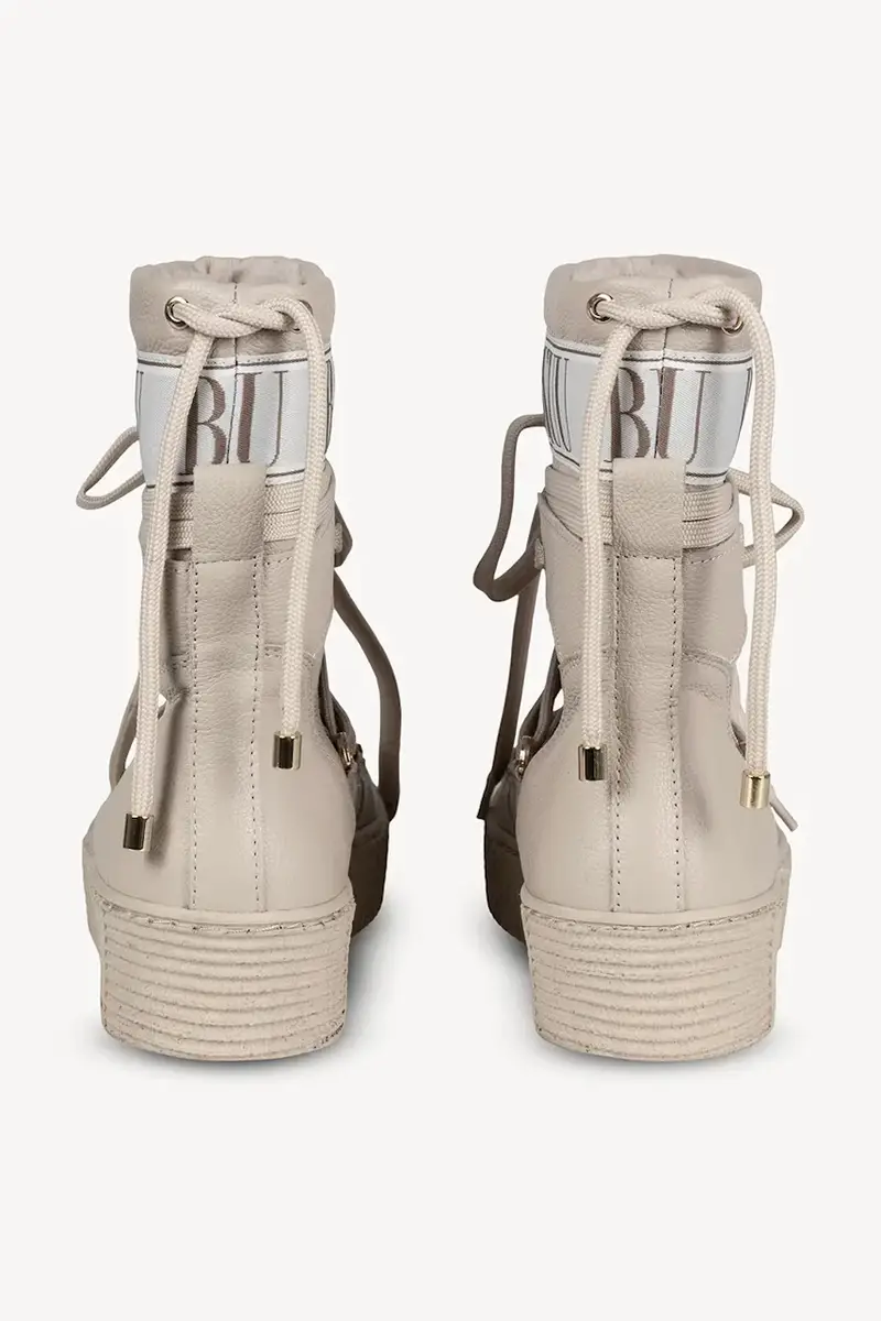 stivali da neve in pelle colore beige ESPEN miniatura 3