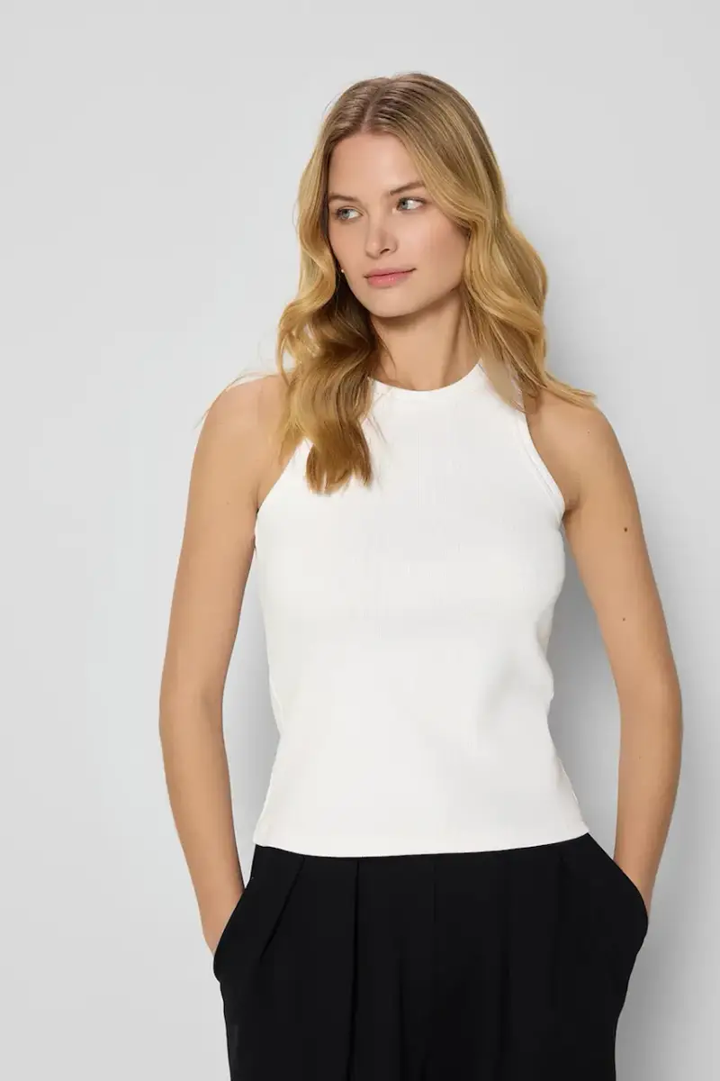 top in cotone ALEXIN colore beige ALEXIN KREMOWY