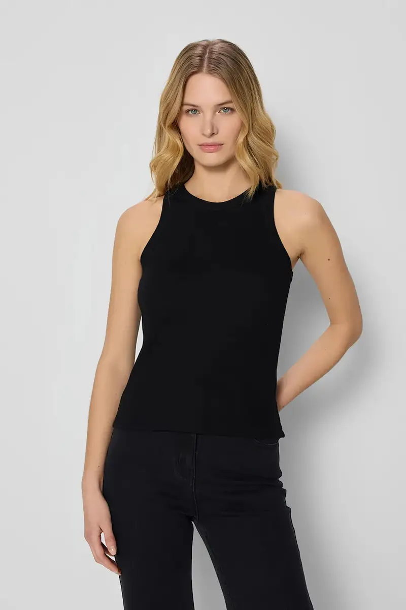 top in cotone ALEXIN colore nero ALEXIN CZARNY