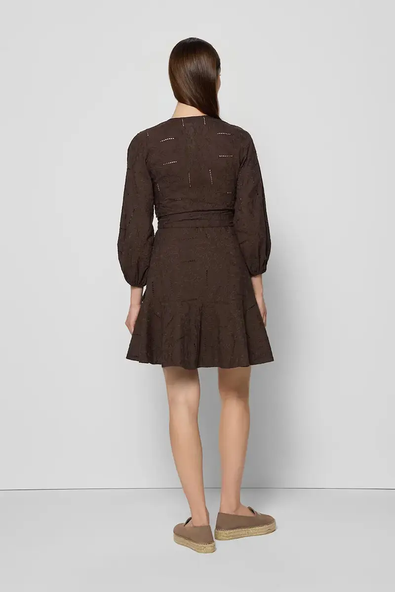 vestito in cotone AMBROSIA colore marrone AMBROSIA BRĄZOWY miniatura 4