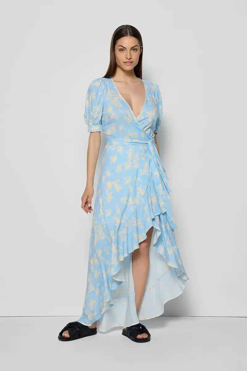 vestito ISLAY colore blu ISLAY BŁĘKITNY