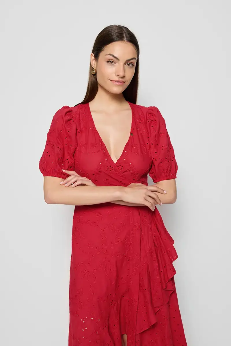 vestito MONARDA colore rosso MONARDA CZERWONY miniatura 3