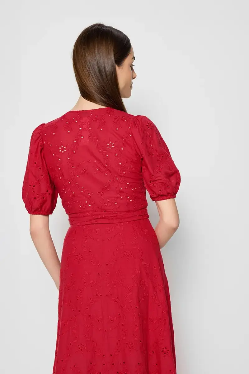 vestito MONARDA colore rosso MONARDA CZERWONY miniatura 4