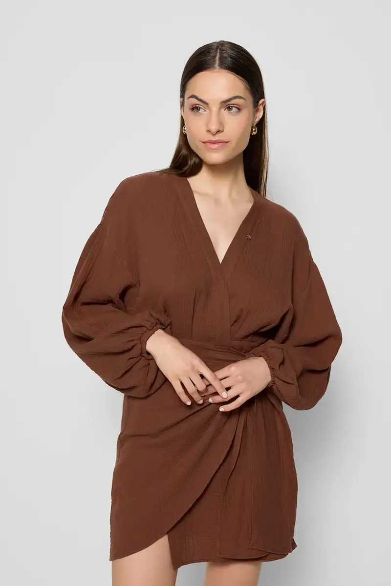 vestito MOULINS colore marrone MOULINS BRĄZOWY miniatura 3