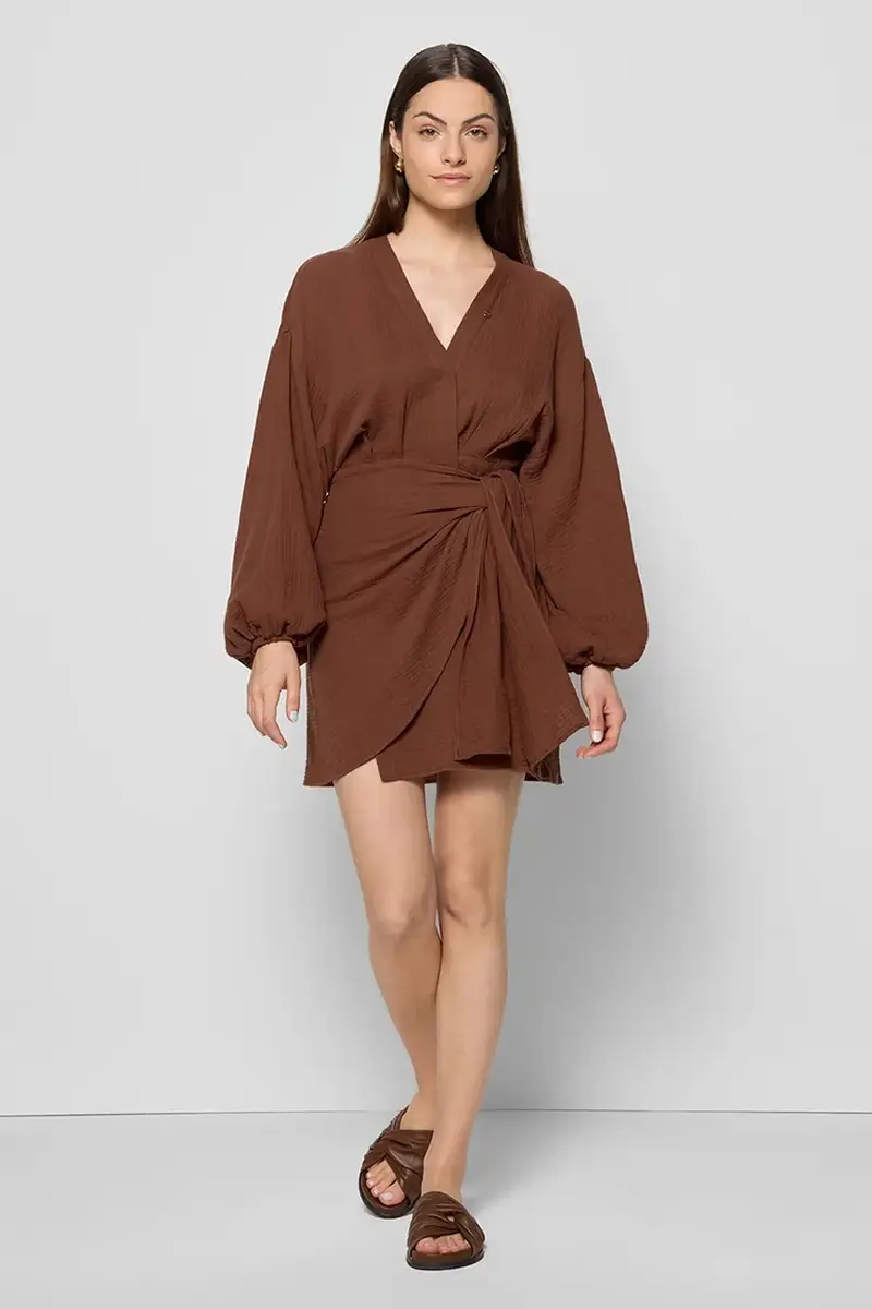 vestito MOULINS colore marrone MOULINS BRĄZOWY miniatura 4