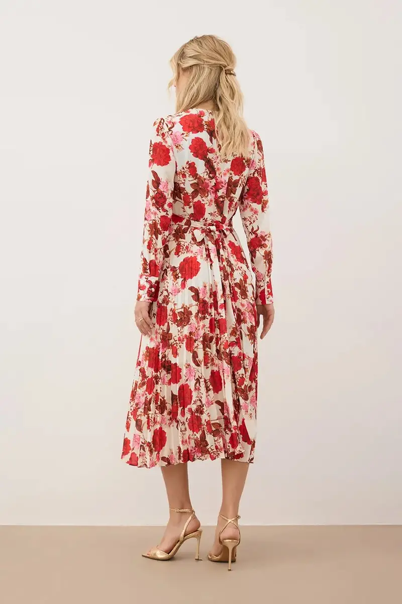 vestito NYLA colore rosso NYLA KREMOWY miniatura 5