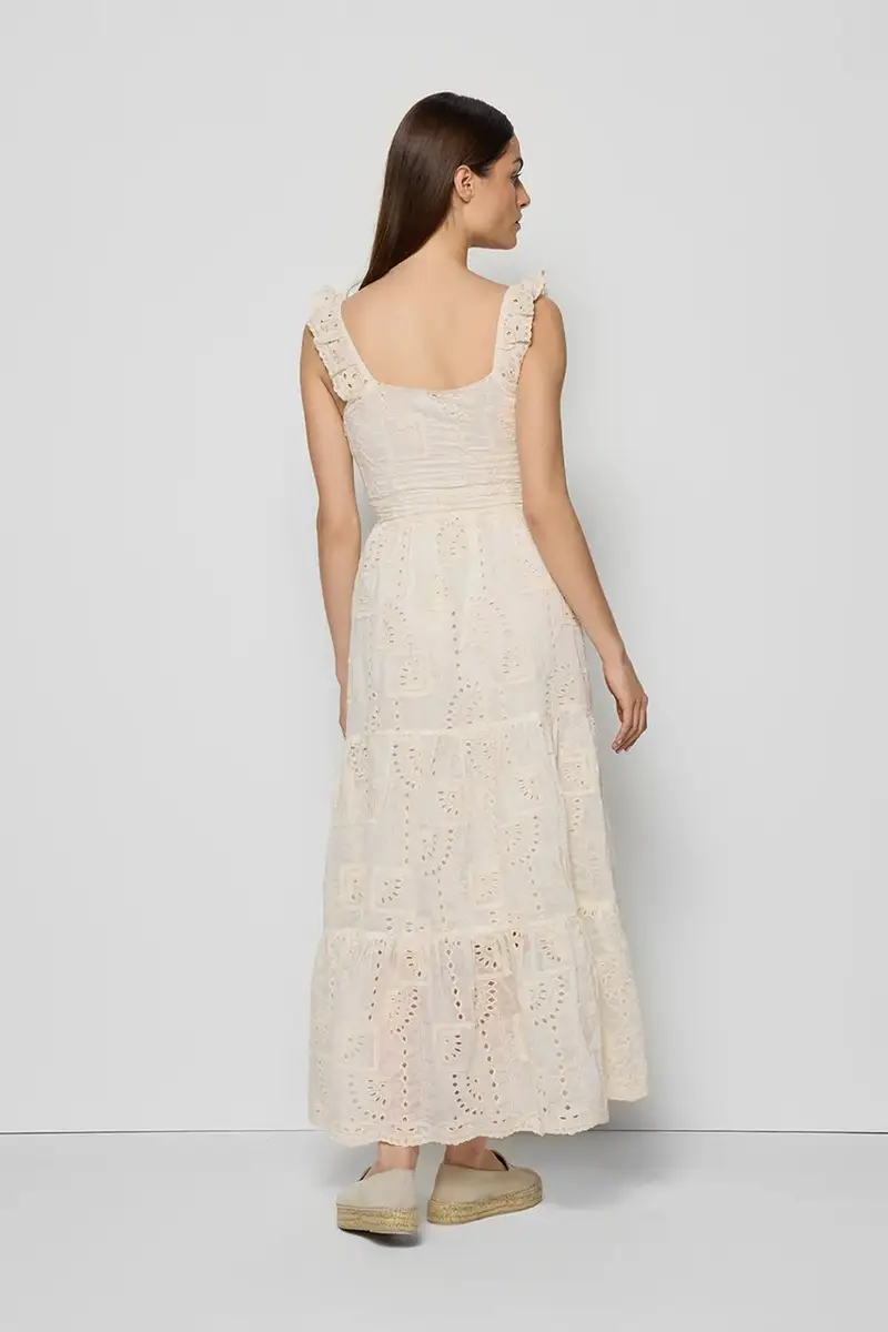 vestito ROCHELLE colore beige ROCHELLE KREMOWY miniatura 4