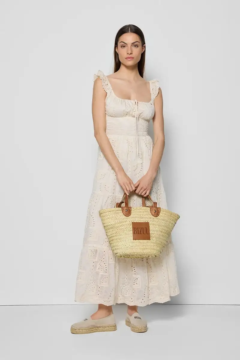 vestito ROCHELLE colore beige ROCHELLE KREMOWY miniatura 5