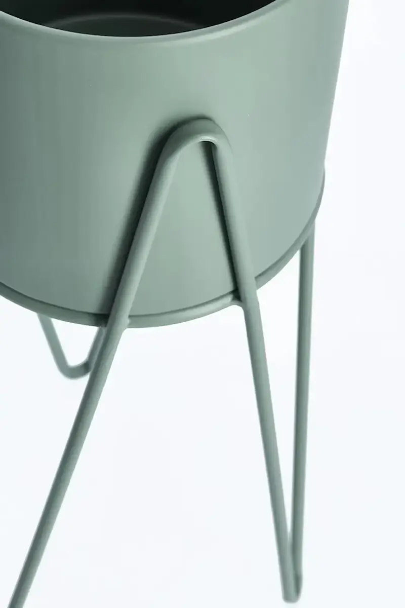 set vasi da fiori con cavalletto Madelyn pacco da 2 colore verde miniatura 3