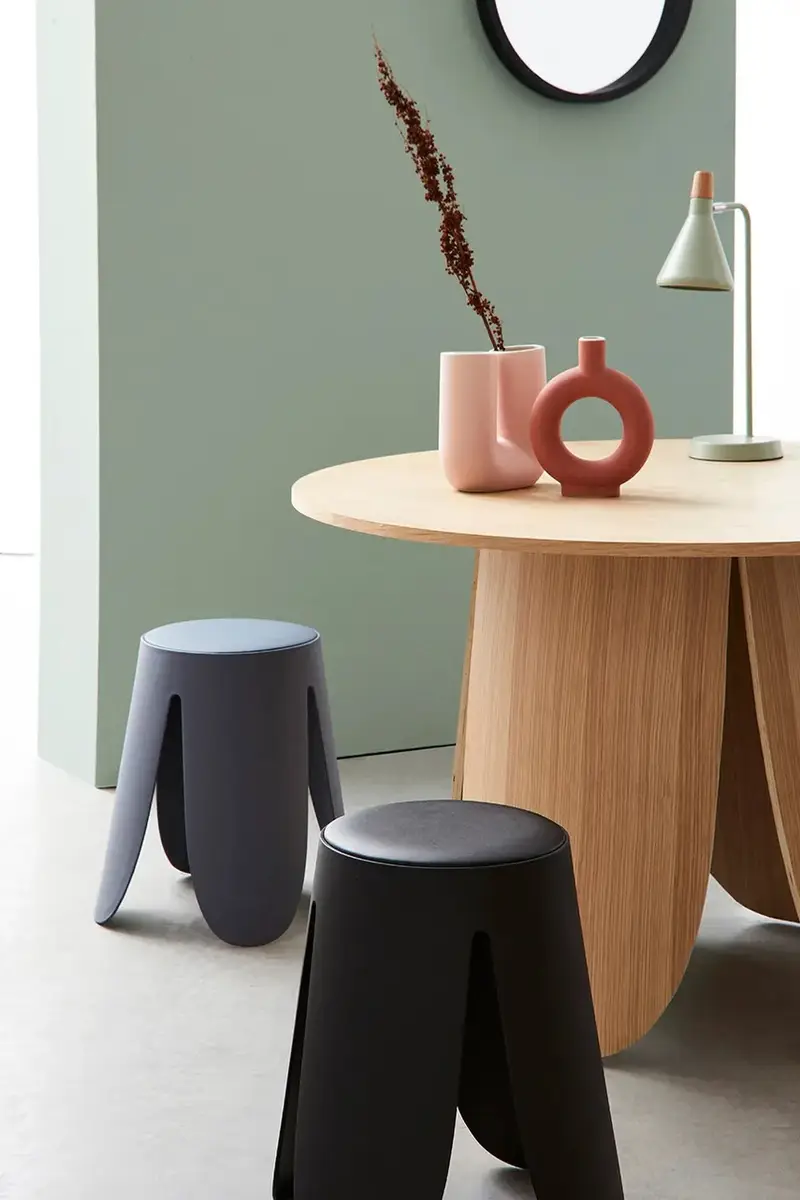 sgabello Imogen 37 x 47 cm colore blu miniatura 4