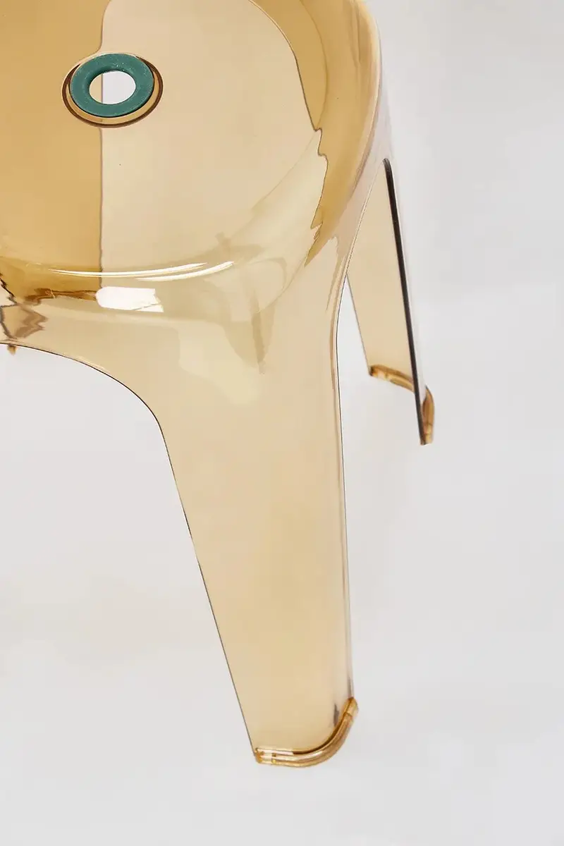 sgabello Sonny 34, 5 x 34, 5 x 46, 5 cm colore giallo miniatura 3