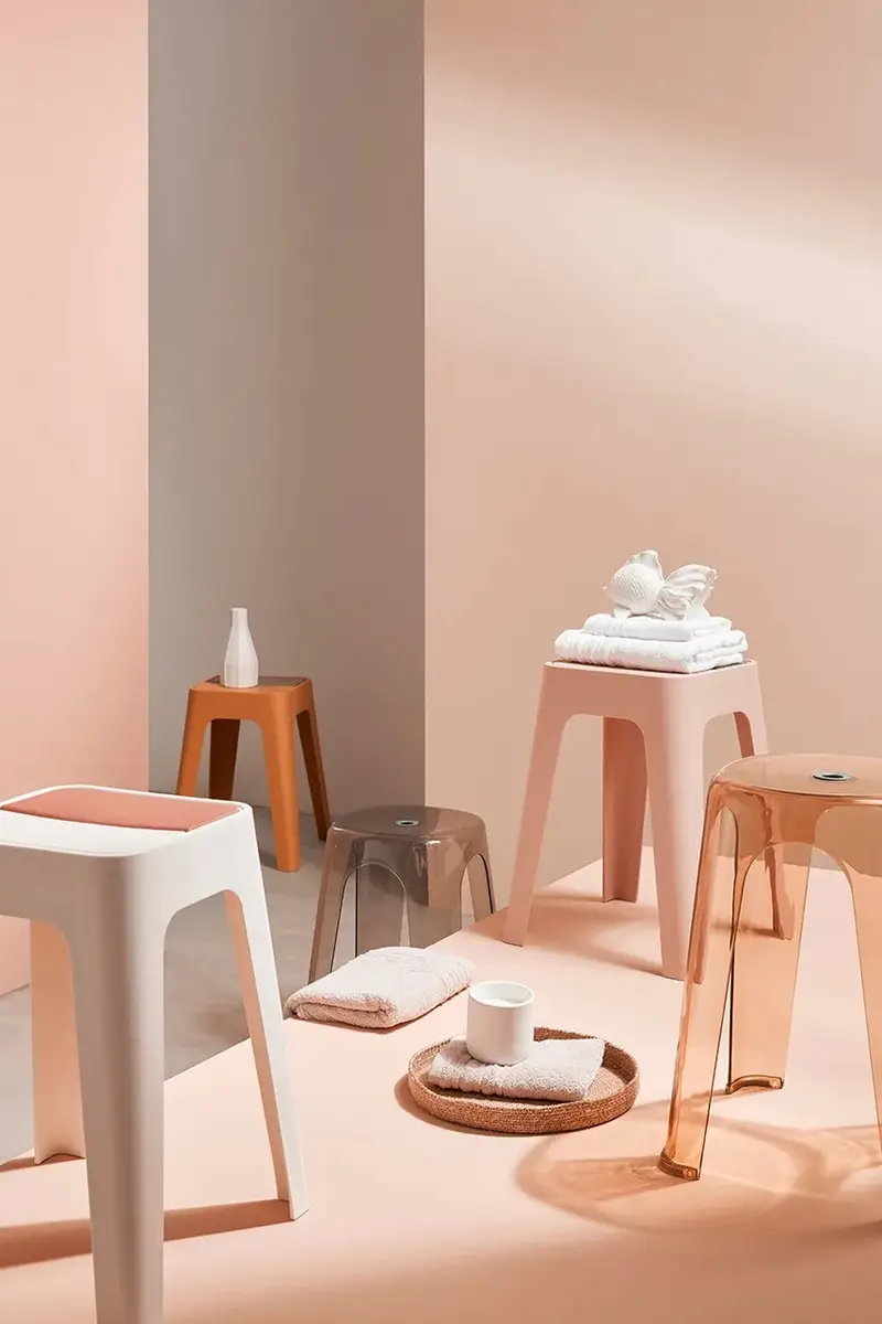 sgabello Sonny 34, 5 x 34, 5 x 46, 5 cm colore giallo miniatura 5