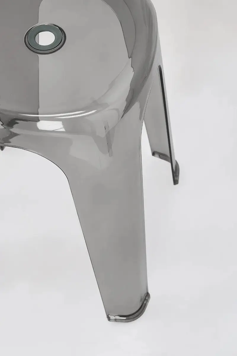 sgabello Sonny 34, 5 x 34, 5 x 46, 5 cm colore trasparente Transparente miniatura 3