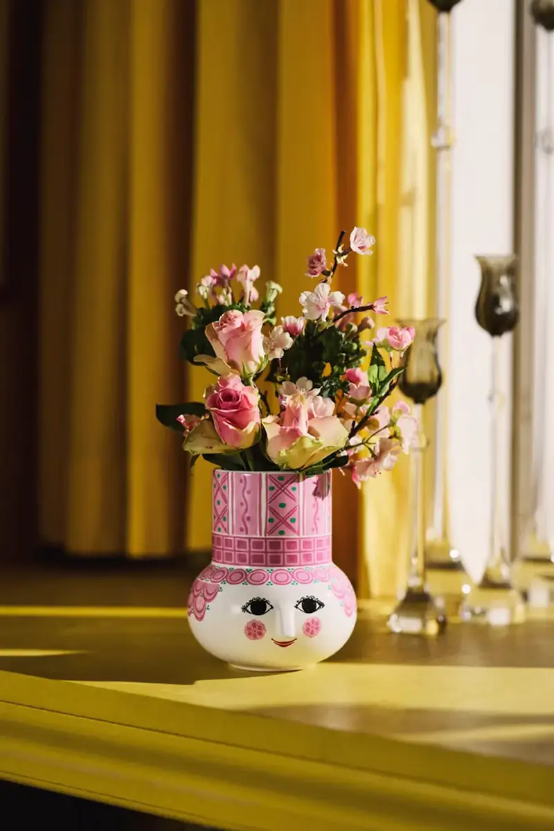 vaso decorativo Olga 15 cm Rosa miniatura 3